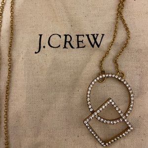 J. Crew Geometric Long Chain Necklace